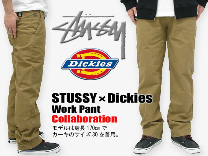 楽天市場】ステューシー STUSSY×Dickies Work パンツ コラボ(stussy 
