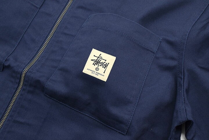 楽天市場】ステューシー STUSSY シャツ 長袖 メンズ Poly Cotton Zip 