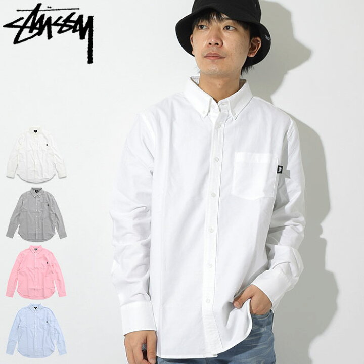 楽天市場】ステューシー STUSSY シャツ 長袖 メンズ 18FA Frank Oxford 