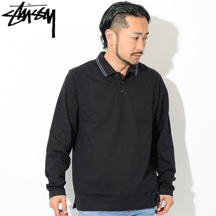 楽天市場】ステューシー STUSSY ポロシャツ 長袖 メンズ Dillon 