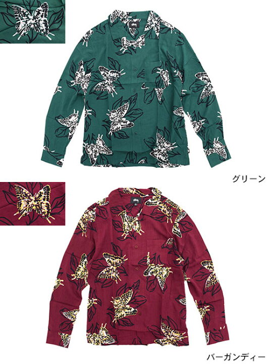 楽天市場】ステューシー STUSSY シャツ 長袖 メンズ Butterfly(stussy 