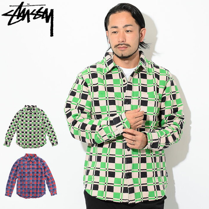 楽天市場】ステューシー STUSSY シャツ 長袖 メンズ Brent Flannel 
