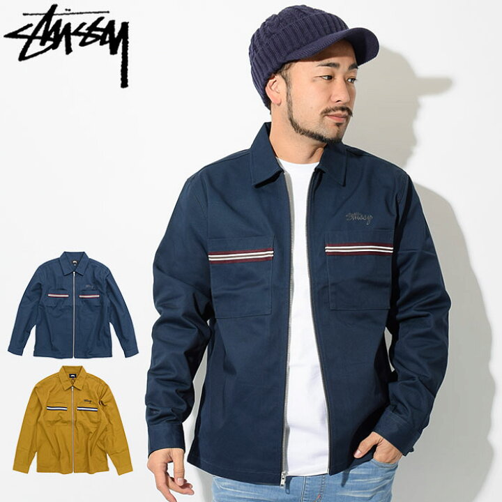 楽天市場】ステューシー STUSSY シャツ 長袖 メンズ Full Zip Work 