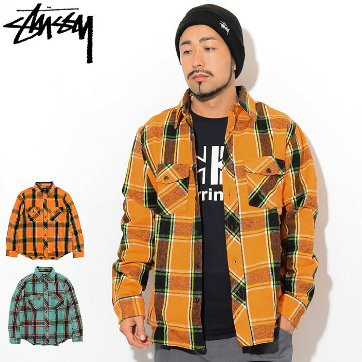 楽天市場】ステューシー STUSSY シャツ 長袖 メンズ Ace Plaid 