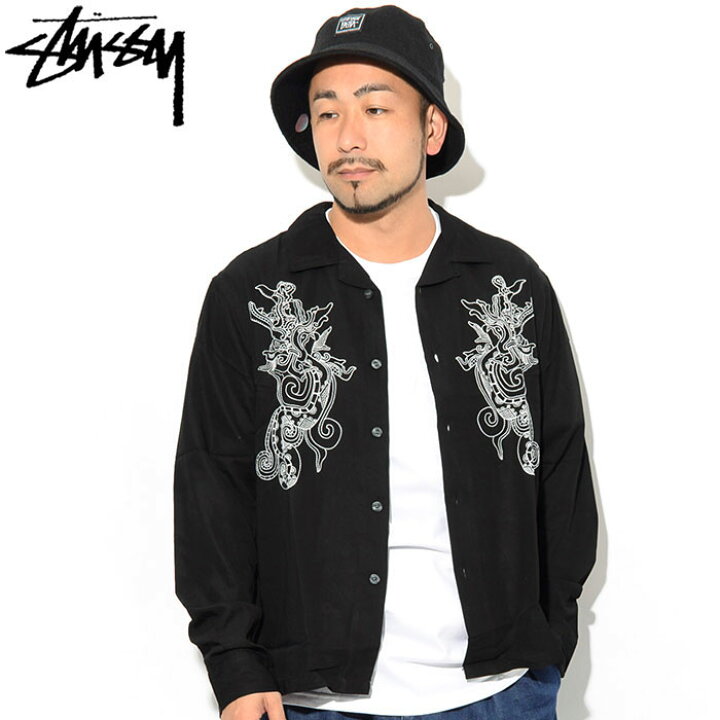 楽天市場】ステューシー STUSSY シャツ 長袖 メンズ Embroidered 