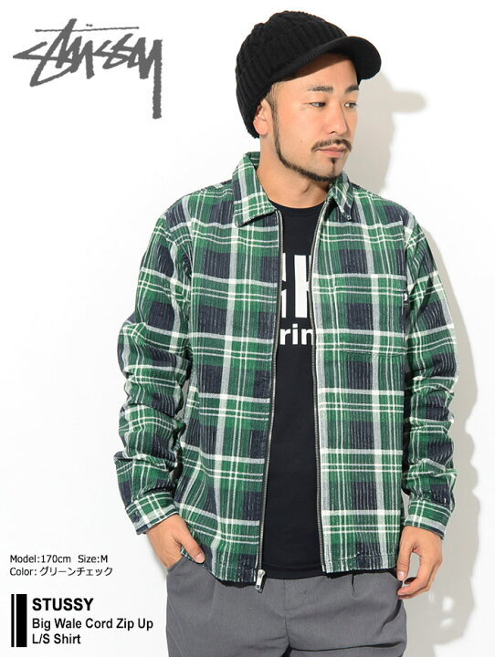 楽天市場】ステューシー STUSSY シャツ 長袖 メンズ Big Wale Cord Zip 