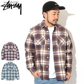 ステューシー STUSSY シャツ 長袖 メンズ Adam Plaid ( stussy shirt フランネルシャツ ネルシャツ カジュアルシャツ トップス メンズ・男性用 1110083 USAモデル 正規 品 ストゥーシー スチューシー ) ice field icefield