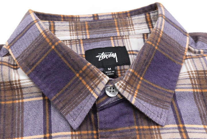 楽天市場】ステューシー STUSSY シャツ 長袖 メンズ Adam Plaid 