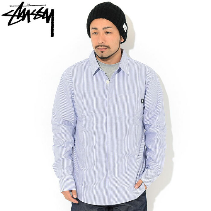楽天市場】ステューシー STUSSY シャツ 長袖 メンズ Big Button Stripe 