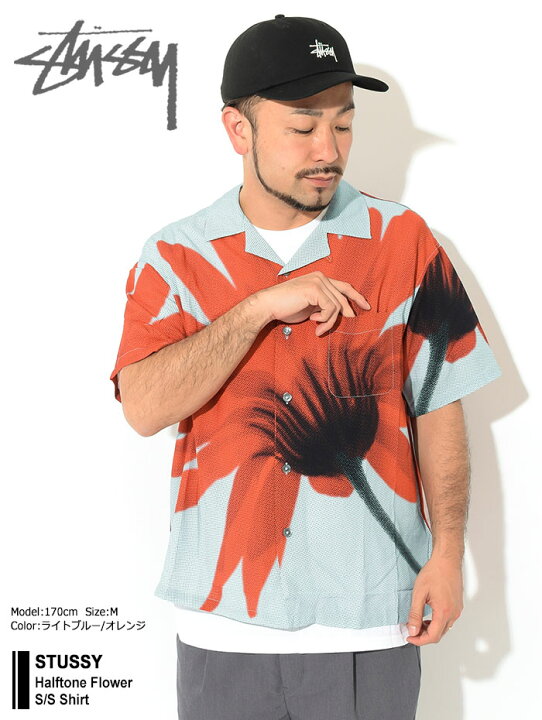 楽天市場】ステューシー STUSSY シャツ 半袖 メンズ Halftone Flower 