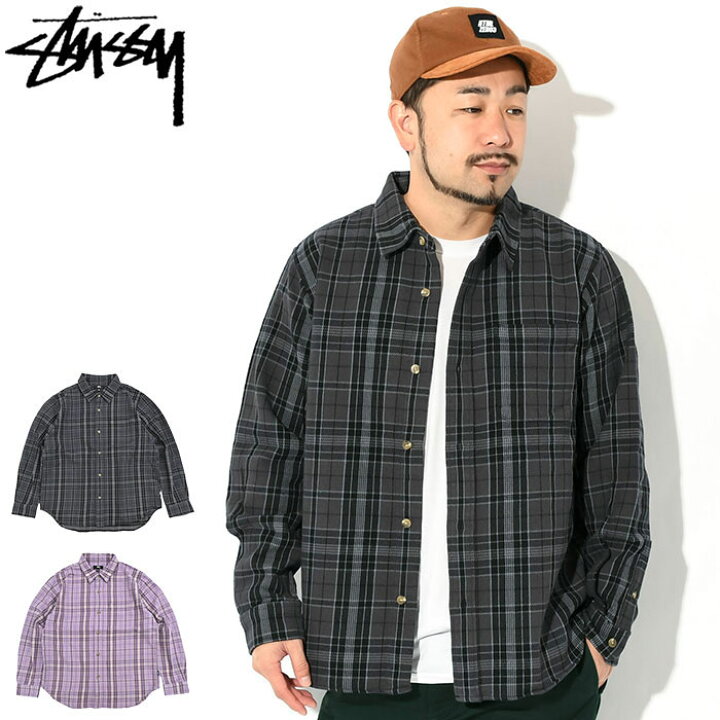 楽天市場】ステューシー STUSSY シャツ 長袖 メンズ Stones Plaid 