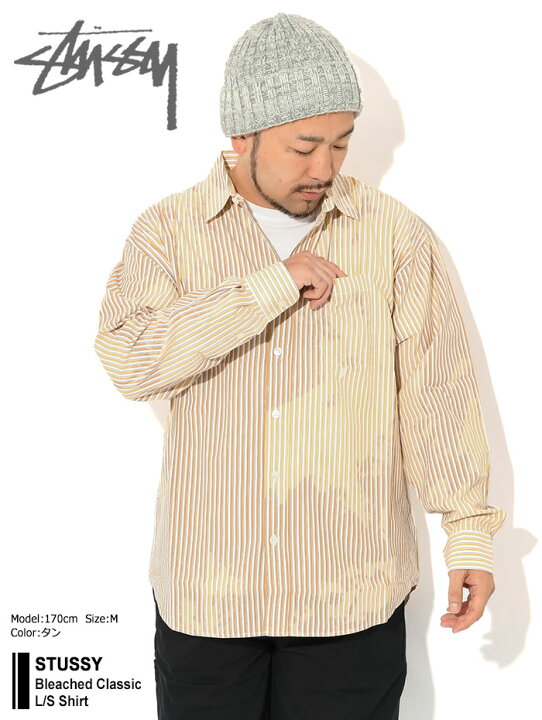 楽天市場】ステューシー STUSSY シャツ 長袖 メンズ Bleached Classic 