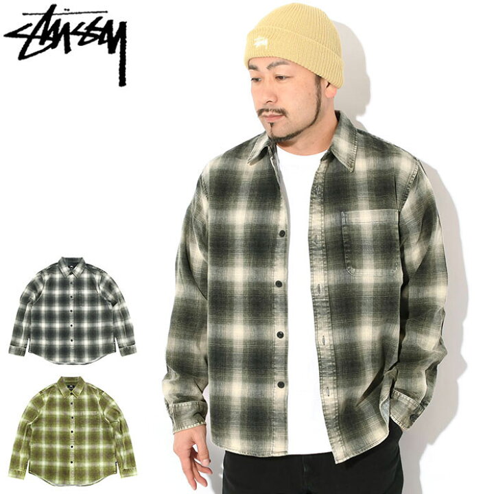 楽天市場】ステューシー STUSSY シャツ 長袖 メンズ Rocco Plaid 