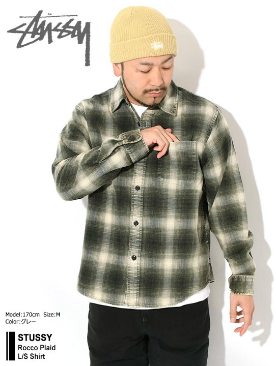 楽天市場】ステューシー STUSSY シャツ 長袖 メンズ Rocco Plaid 