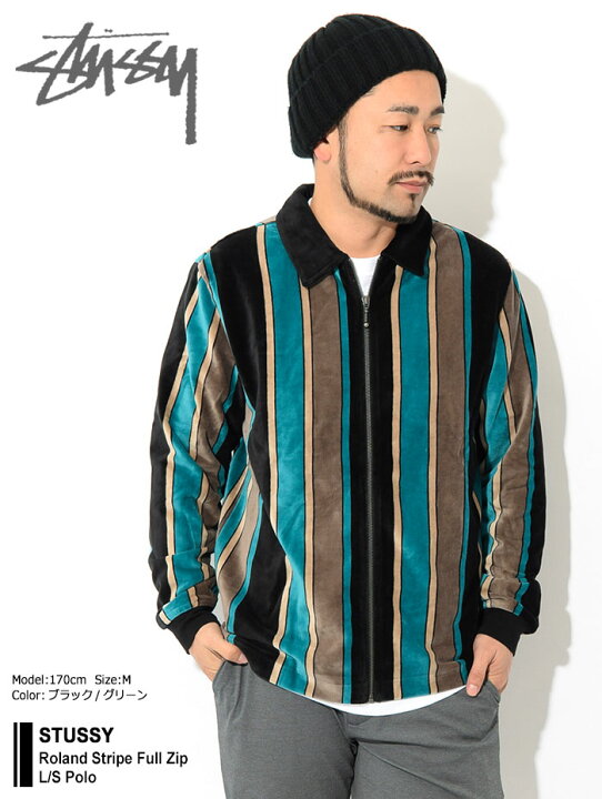 楽天市場】ステューシー STUSSY ポロシャツ 長袖 メンズ Roland Stripe 