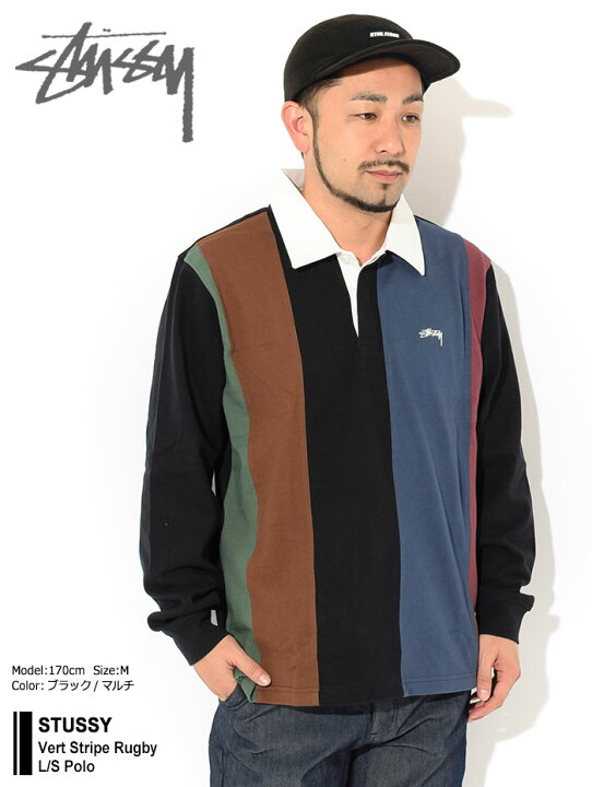楽天市場】ステューシー STUSSY ポロシャツ 長袖 メンズ Vert Stripe 