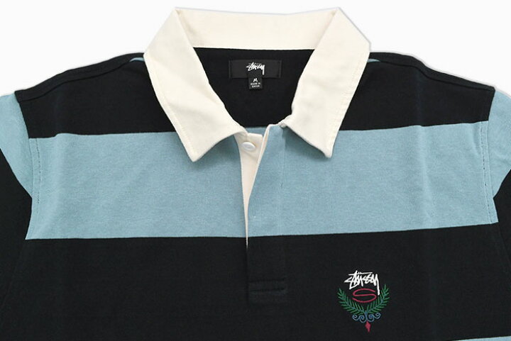 楽天市場】ステューシー STUSSY ポロシャツ 長袖 メンズ Big Stripe 