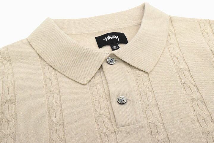 楽天市場】ステューシー STUSSY ポロシャツ 長袖 メンズ S Chain Knit 