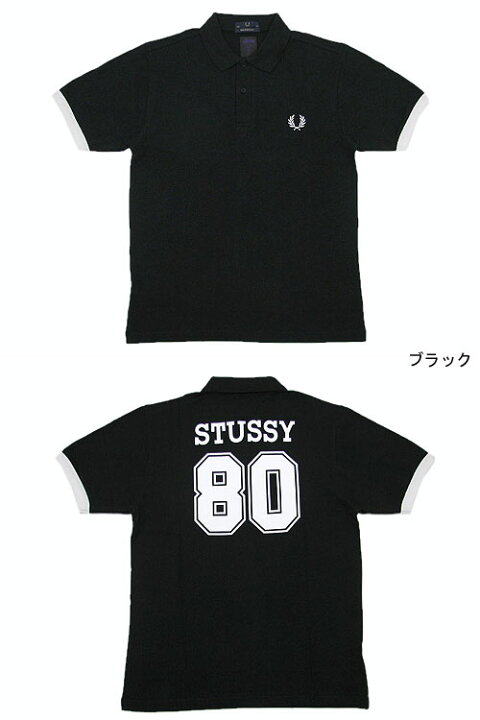 楽天市場】ステューシー STUSSY×FRED PERRY Stussy 80 ポロシャツ 半袖 