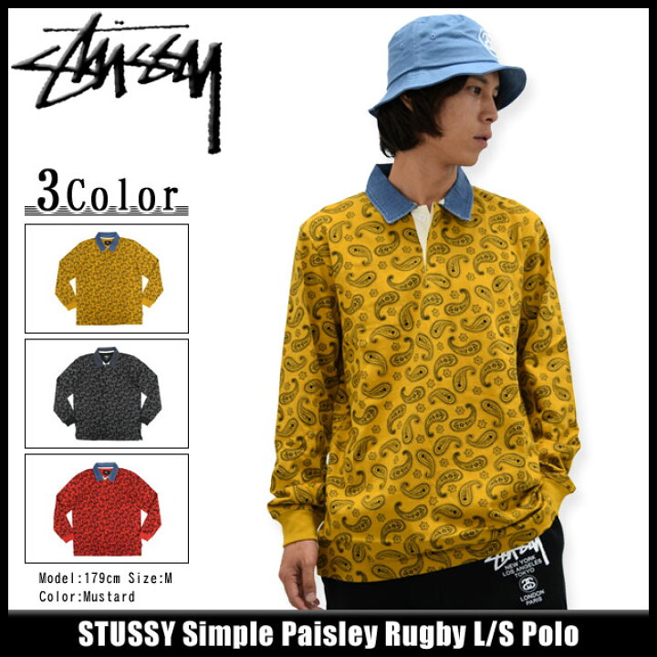 楽天市場】ステューシー STUSSY ポロシャツ 長袖 メンズ Simple 