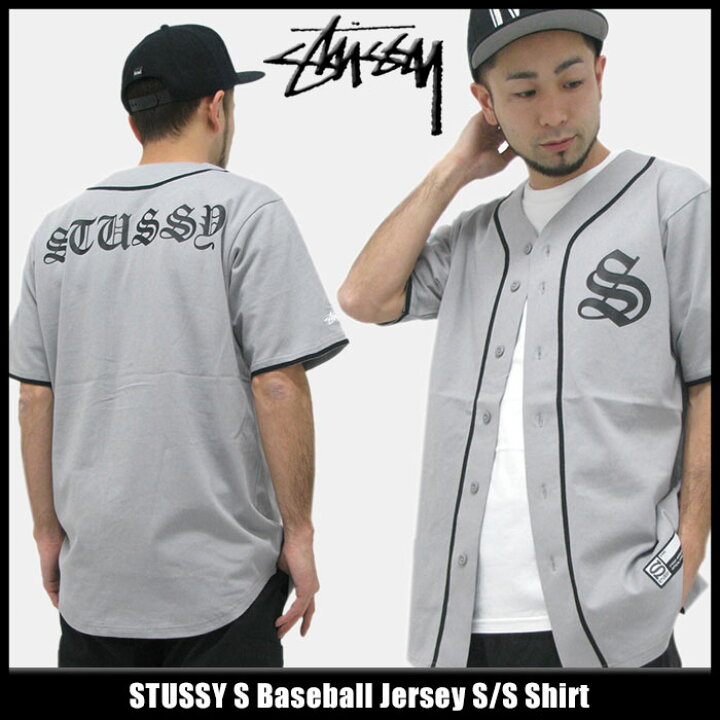楽天市場】ステューシー STUSSY シャツ 半袖 メンズ S Baseball Jersey 