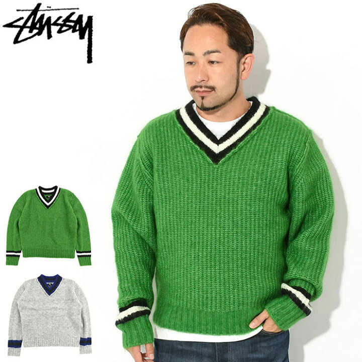 楽天市場】ステューシー STUSSY セーター メンズ Mohair Tennis 
