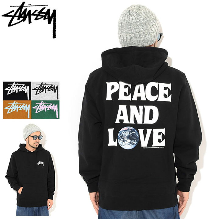 楽天市場】ステューシー STUSSY パーカー プルオーバー メンズ Peace 