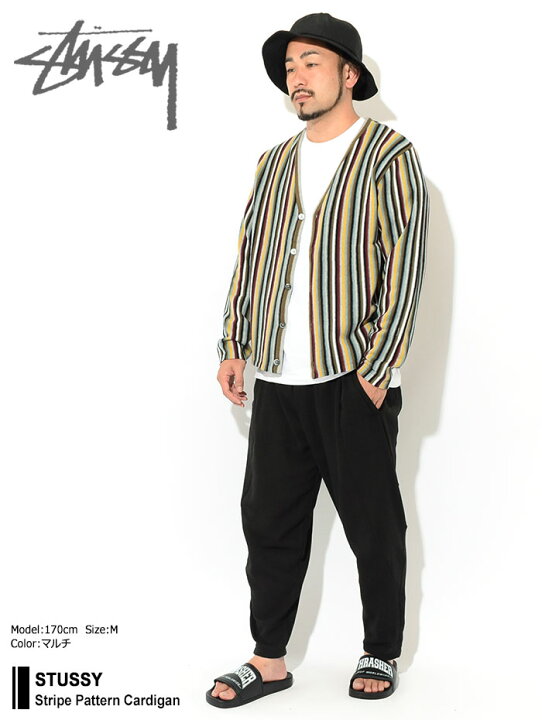 楽天市場】ステューシー STUSSY カーディガン メンズ Stripe Pattern 