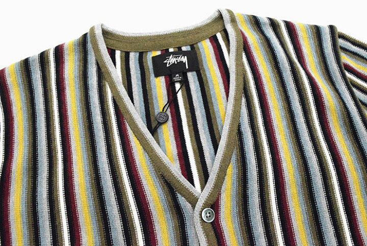 楽天市場】ステューシー STUSSY カーディガン メンズ Stripe Pattern 