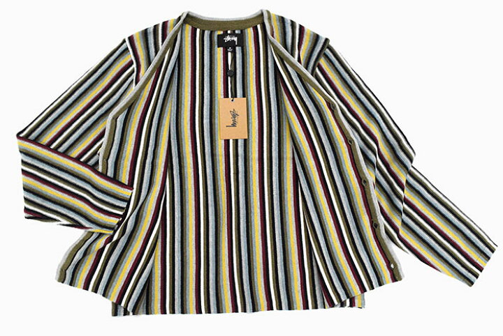 楽天市場】ステューシー STUSSY カーディガン メンズ Stripe Pattern 