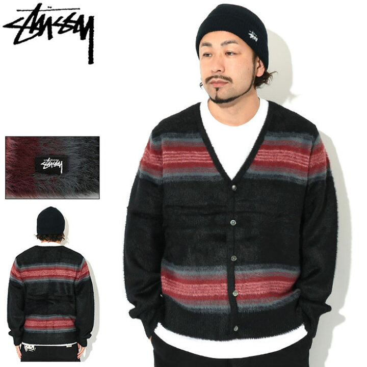 楽天市場】ステューシー STUSSY カーディガン Stripe Shaggy ( stussy  