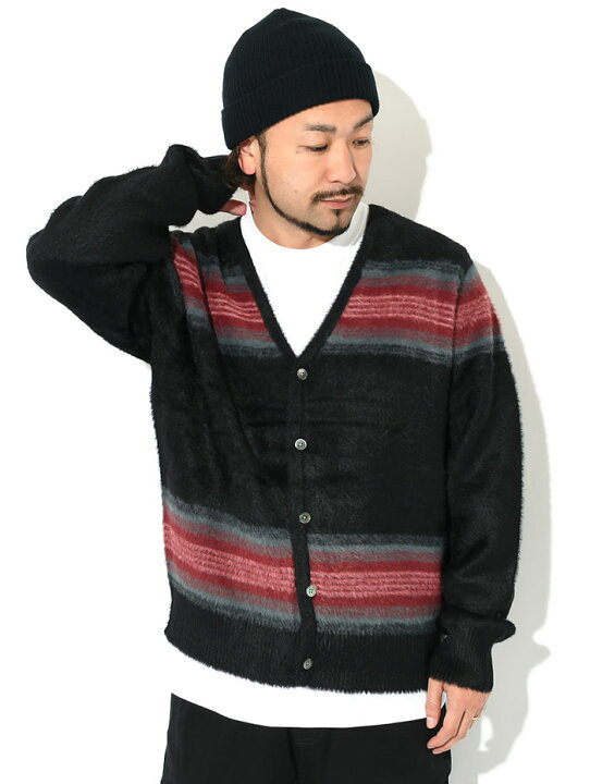 楽天市場】ステューシー STUSSY カーディガン Stripe Shaggy ( stussy  