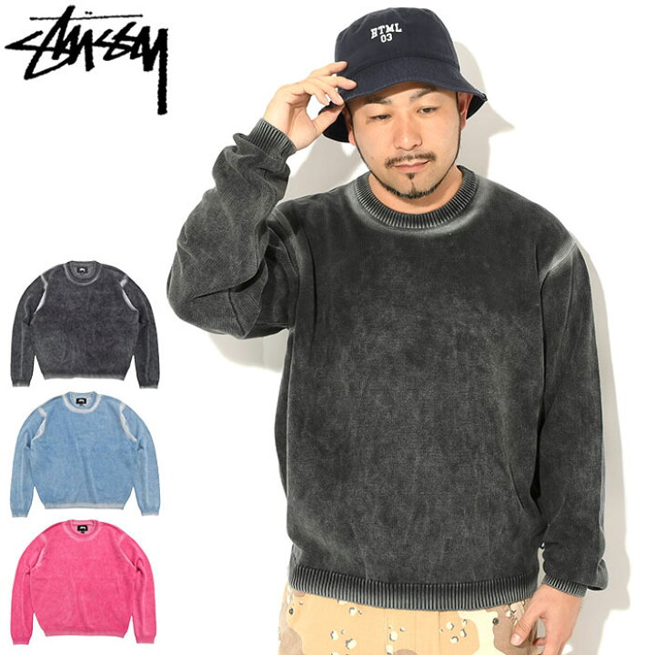 楽天市場】ステューシー STUSSY セーター メンズ Faded Cotton Crew 