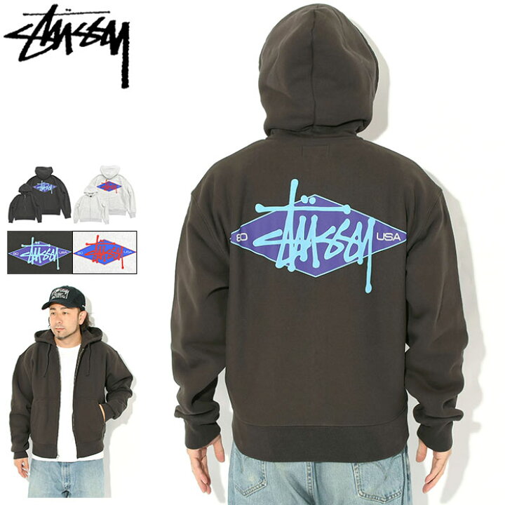 楽天市場】ステューシー STUSSY パーカー ジップアップ メンズ Basic 