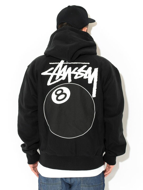 格安激安 STUSSYスウェットパーカー エイトボール グレー ステューシー stussy