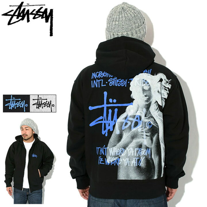 楽天市場】ステューシー STUSSY パーカー ジップアップ メンズ IST 