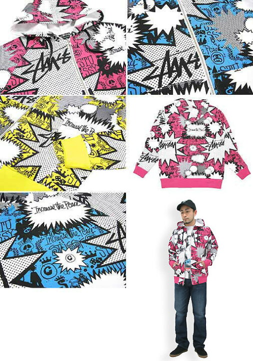 楽天市場】ステューシー STUSSY Pop Shout ジップアップ パーカー 
