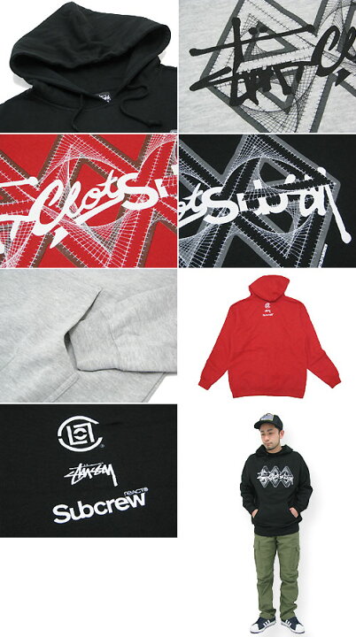 楽天市場】ステューシー STUSSY×CLOT×Subcrew SCS Diamonds プル