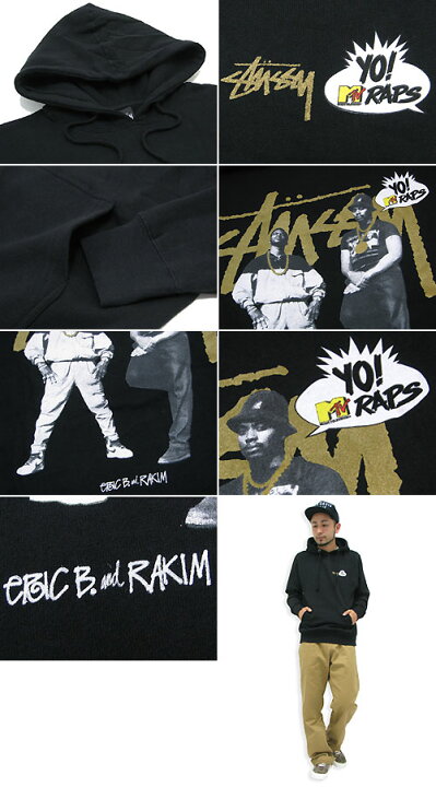 楽天市場】ステューシー STUSSY×Yo! MTV Raps Eric B & Rakim パーカー 