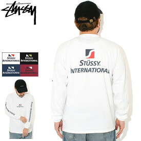 ステューシー STUSSY ロンT Tシャツ 長袖 メンズ Stussy International ( stussy tee ティーシャツ T-SHIRTS カットソー トップス ロング ロンティー 長袖Tシャツ メンズ 男性用 1995146 USAモデル 正規 品 ストゥーシー スチューシー ) ice field icefield