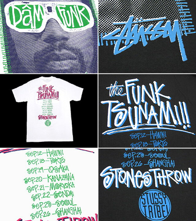 楽天市場】STUSSY(ステューシー)×STONES THROW Dam Funk S/S Tee 