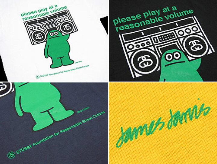 楽天市場】STUSSY(ステューシー)×JAMES JARVIS Reasonable Volume S/S 