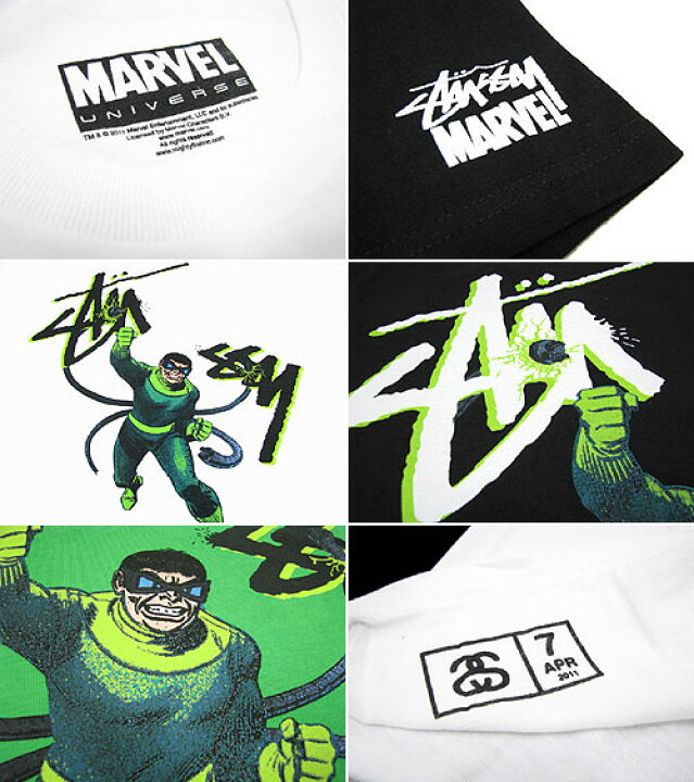 楽天市場】ステューシー STUSSY×MARVEL COMICS Doc Ock Tシャツ 半袖 