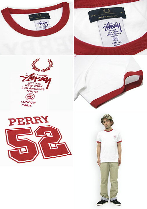 楽天市場】ステューシー STUSSY×FRED PERRY Perry 52 カットソー 半袖 