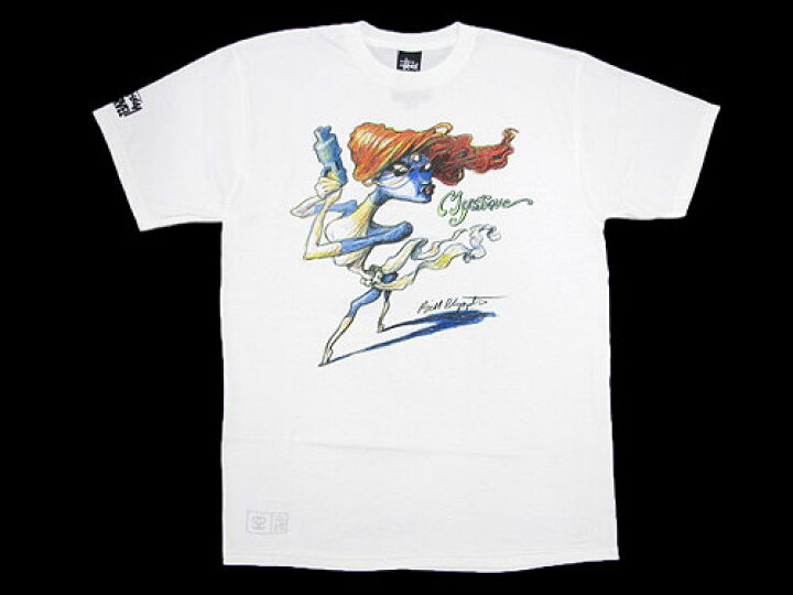 楽天市場】ステューシー STUSSY×MARVEL COMICS×BILL PLYMPTON Mystique 