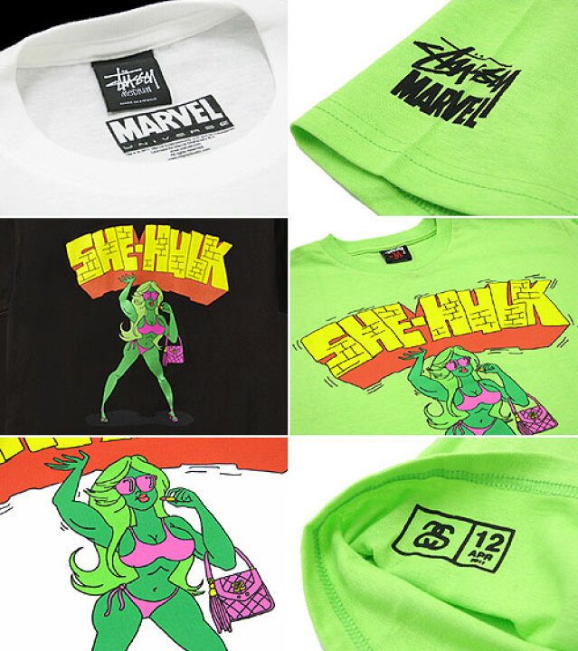 楽天市場】ステューシー STUSSY×MARVEL COMICS×TODD JAMES She Hulk T 