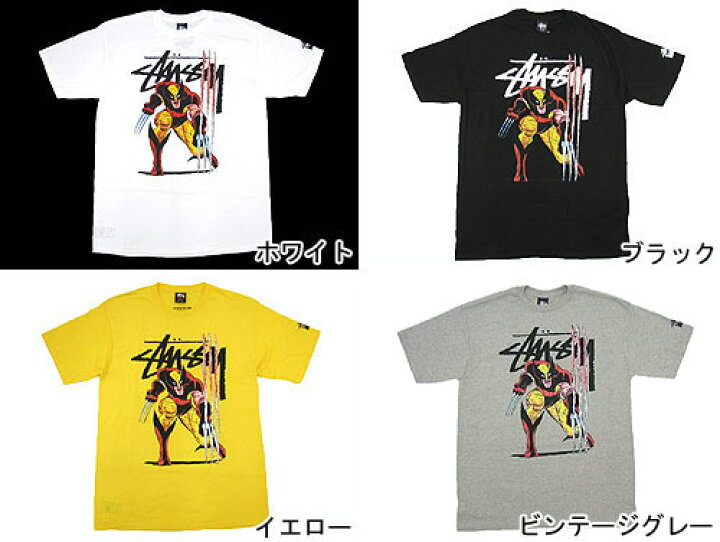 楽天市場】ステューシー STUSSY×MARVEL COMICS Wolverine Tシャツ 半袖 