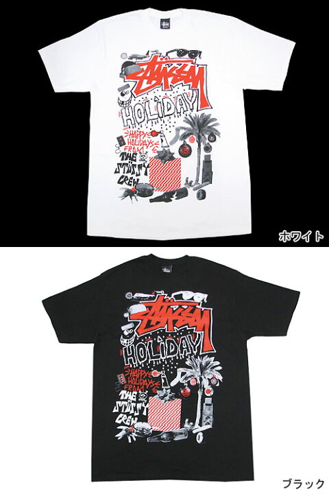 楽天市場】ステューシー STUSSY Holiday Collage Tシャツ 半袖 Xmas 