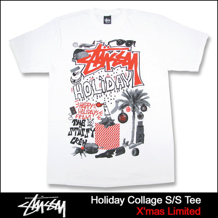 楽天市場】ステューシー STUSSY Holiday Collage Tシャツ 半袖 Xmas 