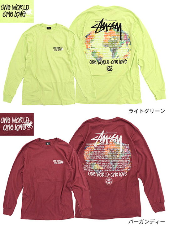 楽天市場】ステューシー STUSSY Tシャツ 長袖 メンズ One World(stussy 
